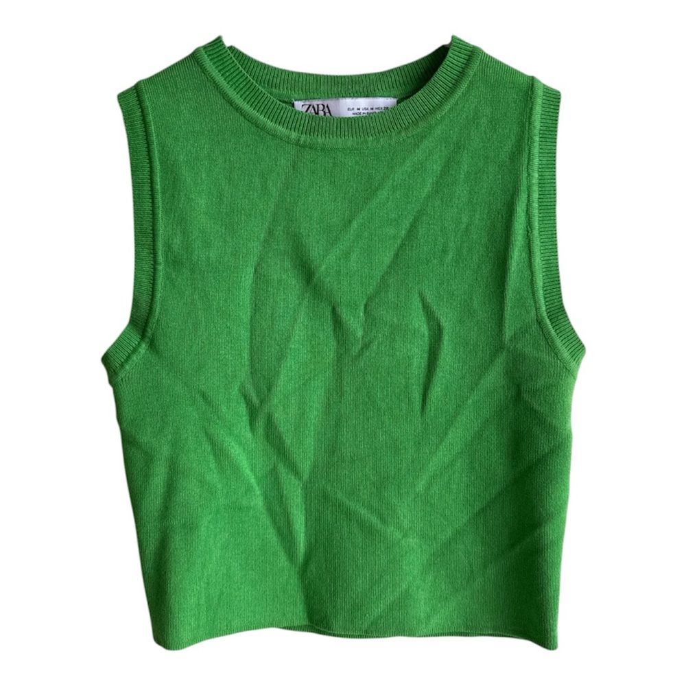 Zara Bright Green Knit Top